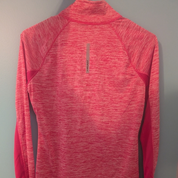 Women's Head Pink Quarter-Zip Light Weight Sweatshirt - Picture 2 of 7